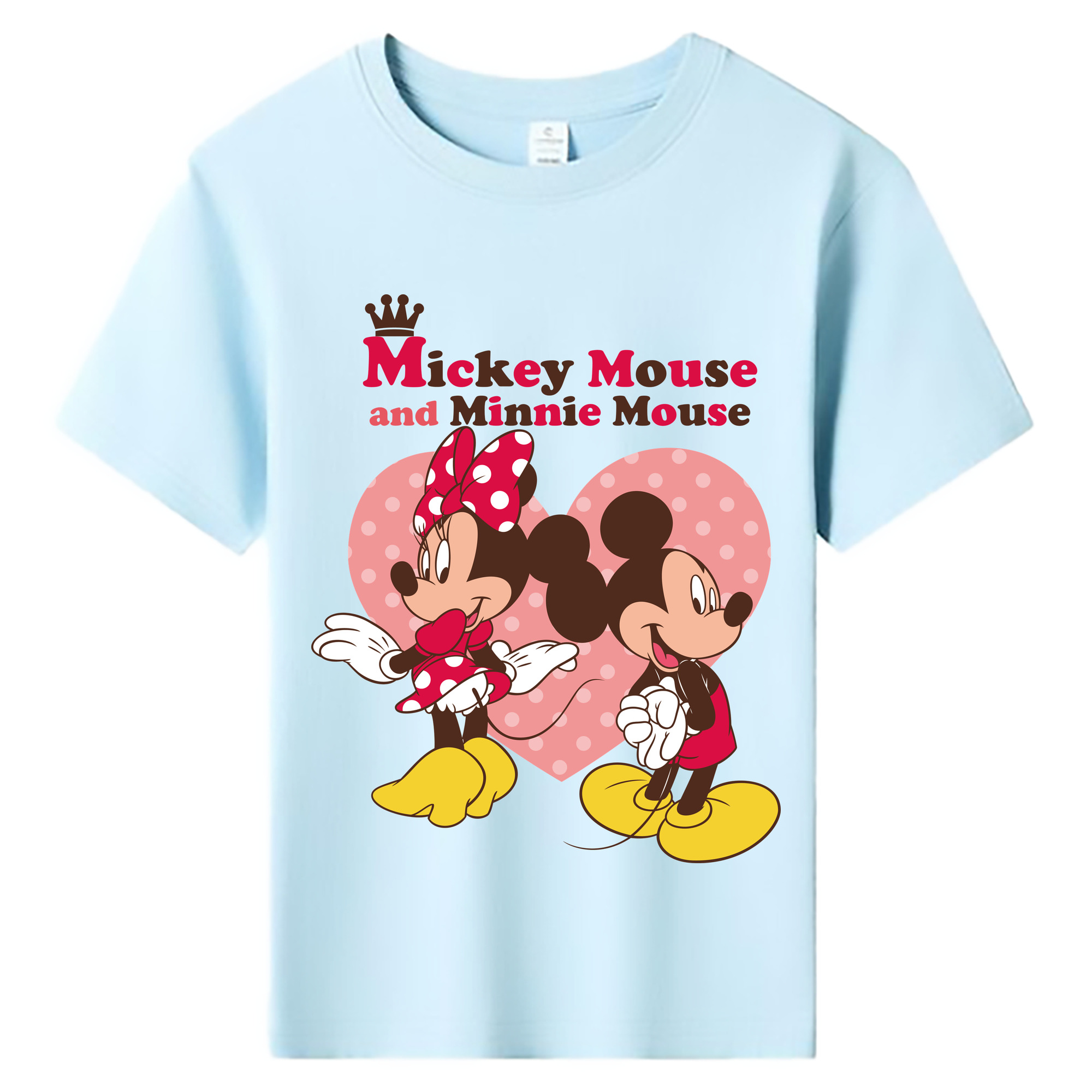 ミッキーマウス Mickey Mouse 綿100％キッズTシャツ（フロントプリント）
